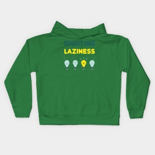 Fighting Laziness Kids Hoodie